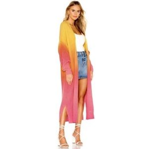 NWOT Free People Come Together Ombré Dye Cardigan Sweater SMALL Sold Out